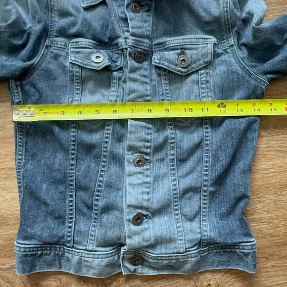 Adriano Goldschmied Jacket Adult Blue Denim Button Up Stretch Womens XS - Picture 5 of 9